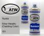 Preview: Toyota, Silver Metallic (Cladding Color), 181: 400ml Sprühdose + 400ml Klarlack - Set, von ATW Autoteile West.